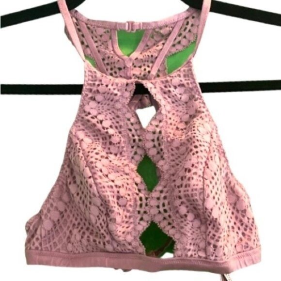 Victoria's Secret Mauve Purple Lace Split Front Bralette Size XS - Picture 4 of 5